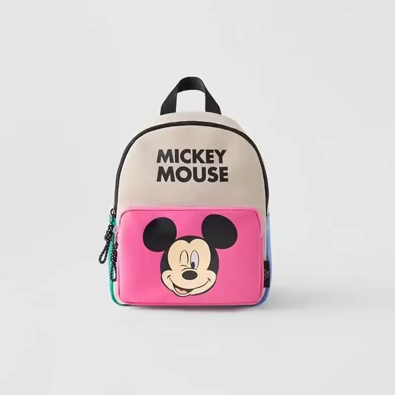 Roztomilý karikatúra Disney Mickey Mouse Minnie Batoh pre deti pre chlapcov a dievčatá ružové malé deti deti materské školy Školské tašky