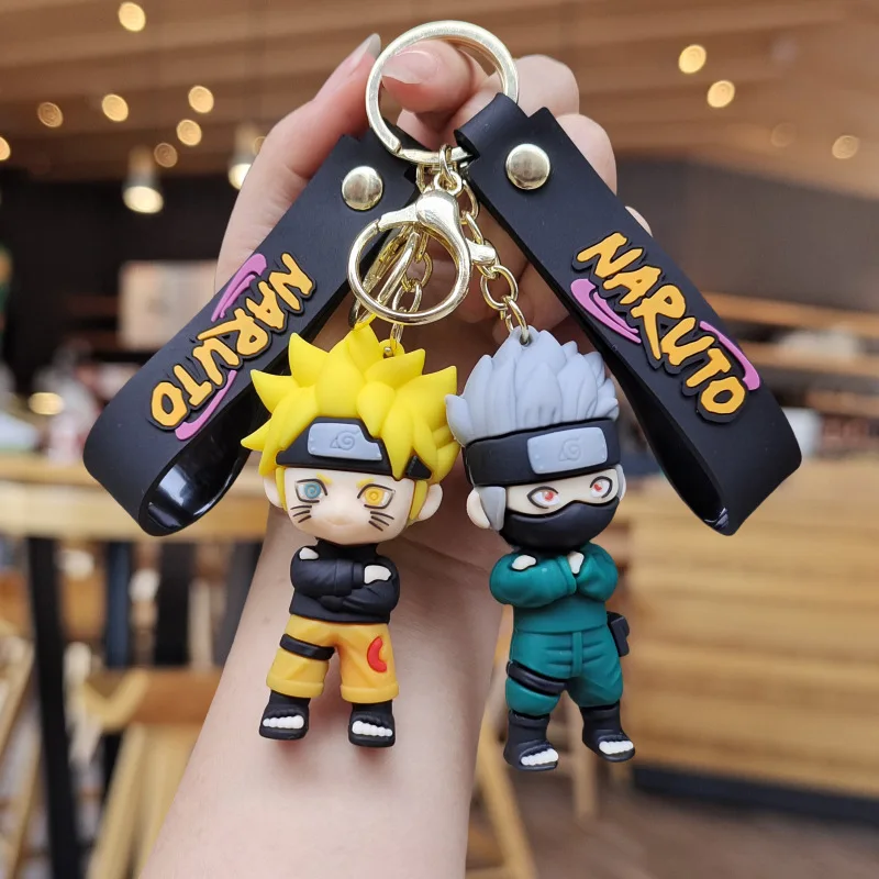 Roztomilý karikatúra Naruto prívesok Keychain Anime Keyring Batoh Prívesok