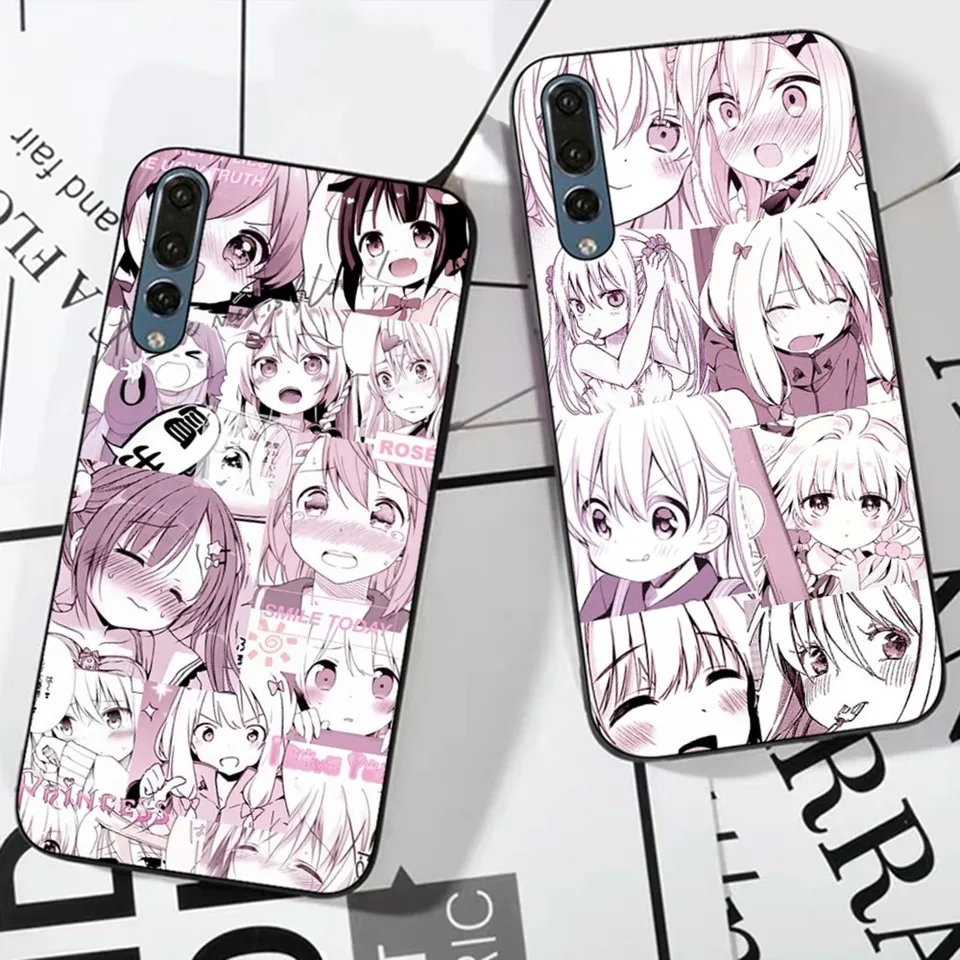 Roztomilý kawaii Japan Girls Harajuku telefónny puzdro pre Huawei P 8 9 10 20 30 40 50 50 Pro Lite Psmart Honor 10 Lite 70 Mate 20Lite