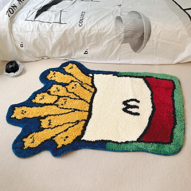 Roztomilý koberec koberca Cashmere Imitácia koberca kreativita dekoratívne labužné koberce s vodou absorbujú protišmyky