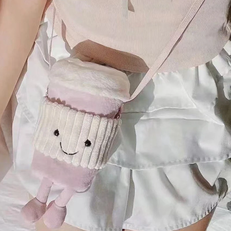 Roztomilý kreatívny kávový kávový mliečny čaj Chic Crossbody Bag Dievčatá Dievča