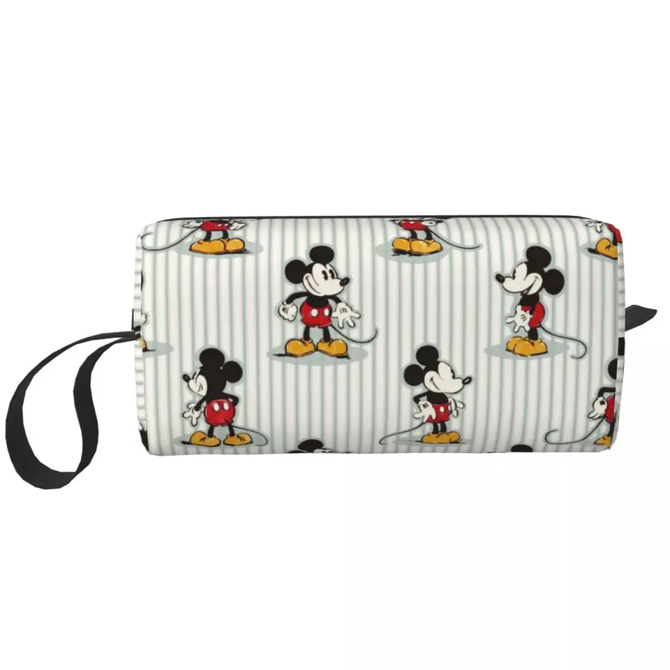 Roztomilý Mickey Cartoon make -up tašiek puzdro vodotesná kozmetická taška cestovná toaletná toaleta malé make -upové puzdro kabelka