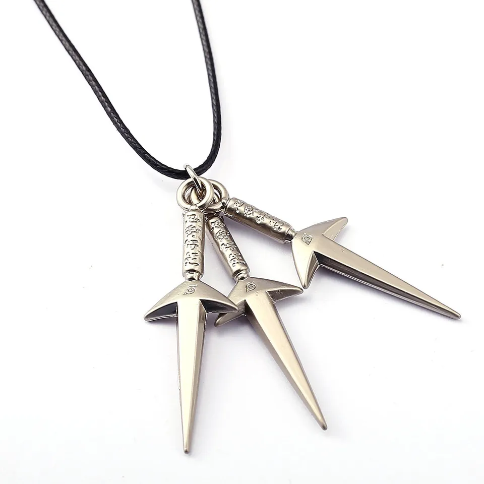Roztomilý náhrdelník s chokerom 3 Kunai prívesky darček anime hatake kakashi uchiha itachi sasuke gaara príslušenstvo figúrky cosplay hračky
