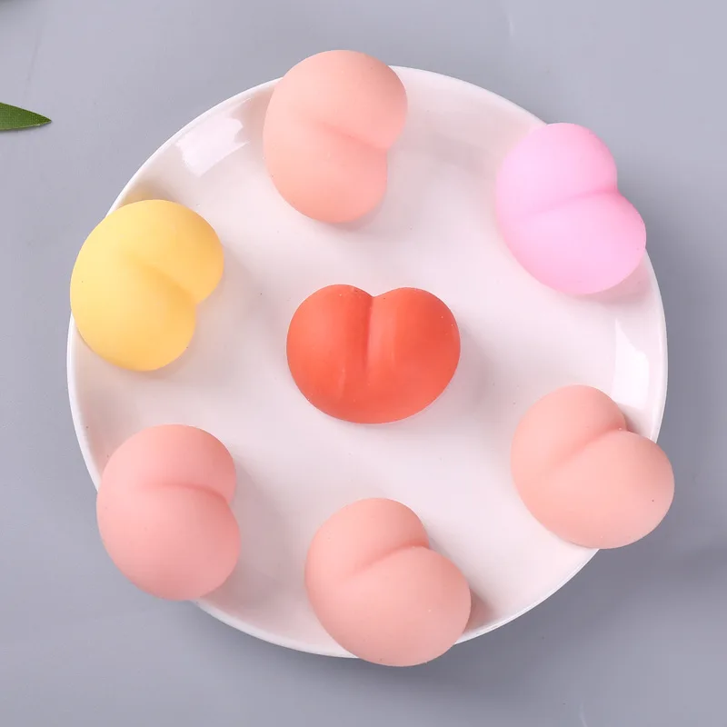 Roztomilý pichľavé zadky antistress loptička stlačte Mochi Rising Abreact Soft Slepa Stres Stres Stres Funkan