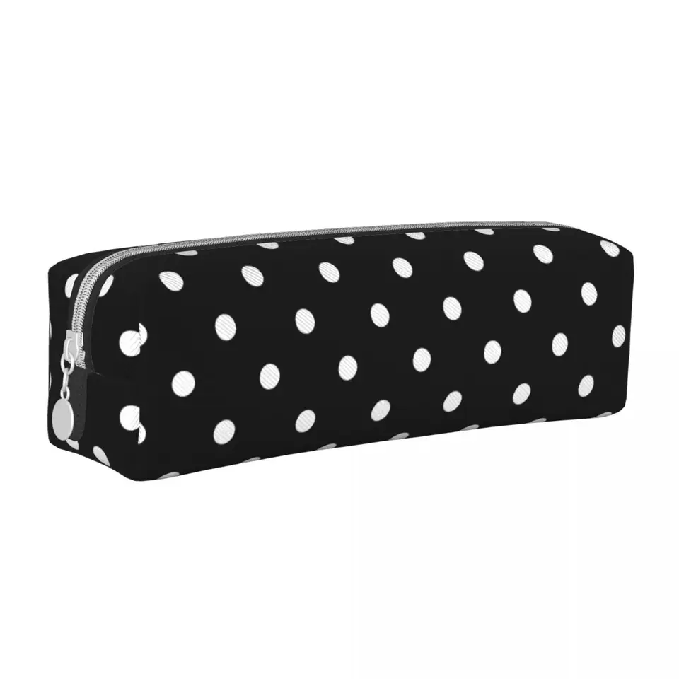 Roztomilý polka dot ceruzka puzdro držiak pero tašky pre deti veľké úložné školy