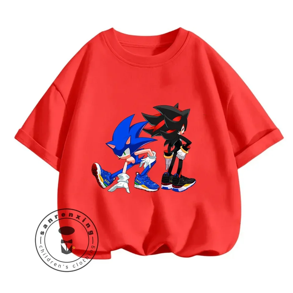 Roztomilý Sonic the Hedgehog tlačené tričká pre vaše deti v tejto sezóne zosilňujte svoju štýlovú hru