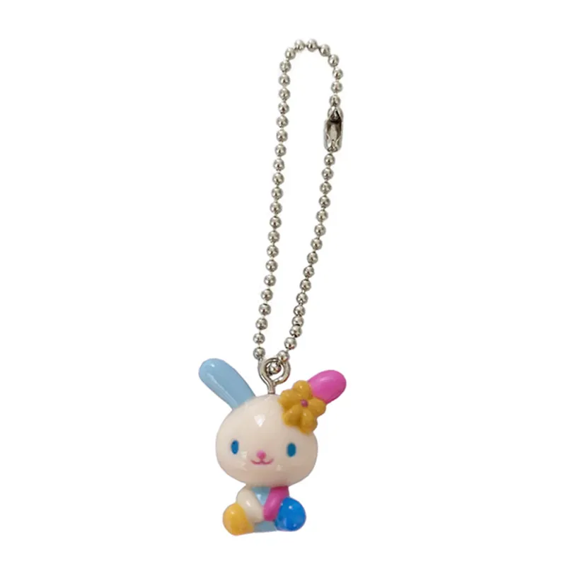 Roztomilý usahana zajačik kľúče loptičku kľúča reťaz kľúča Keyring Mini Kawaii Anime Keychains Dievčatá Hračky malé darčeky