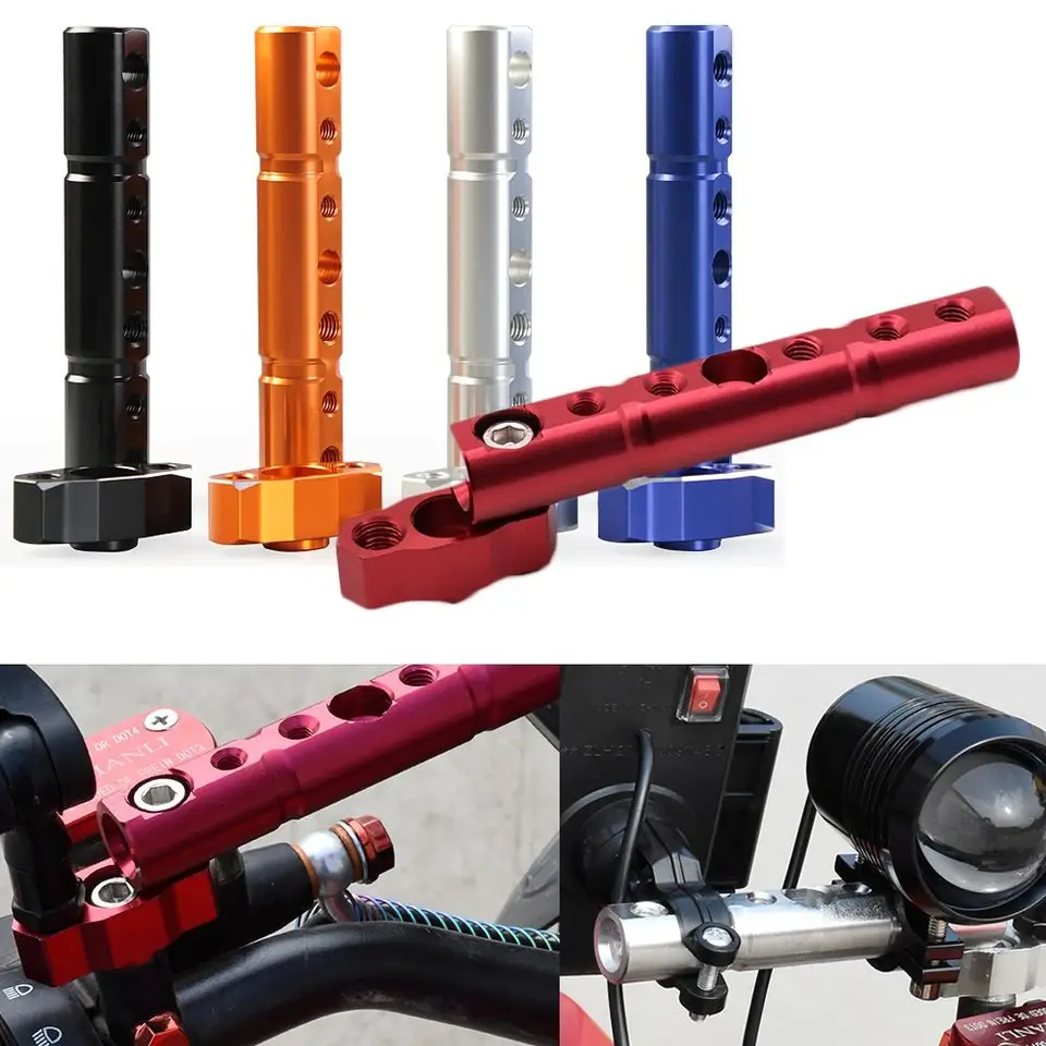 Rozšírte držiak adaptéra Motocyklové príslušenstvo Expander Base Základné spätné zrkadlo Rack Motorbike Spotlight Crossbar predlžovacia držiak