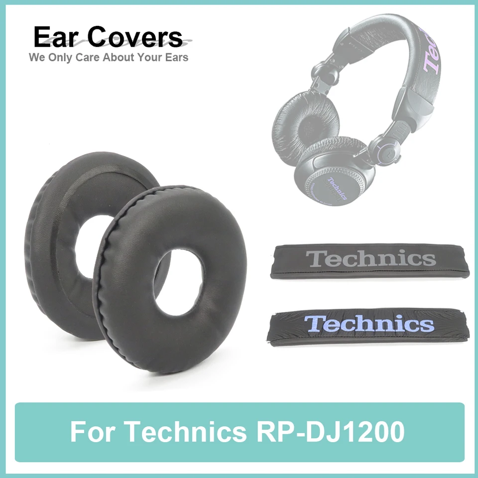 RP DJ1200 Earpads for Technics pre slúchadlá RP-DJ1200 SEADPAD UCE VUDY NÁKLADNÉ ZAPNUTÉ ZAPNUTÉ ZAPNUTIE PU PU PUTÁRA ŠPONGE PENO