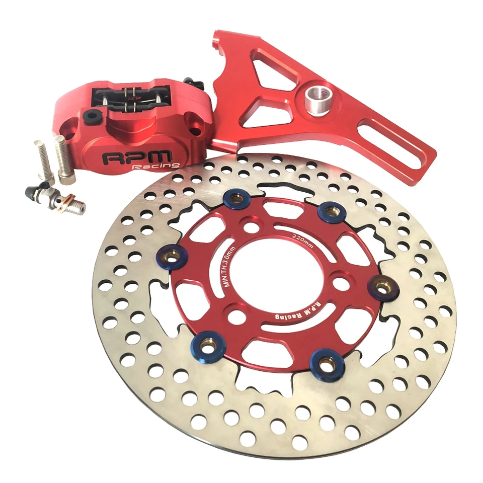 RPM CNC elektrický motocyklový skúter 82 mm brzdové strmene s držiakom adaptéra diskového čerpadla s rozlíšením 220 mm pre Yamaha Aerox BWS RSZ