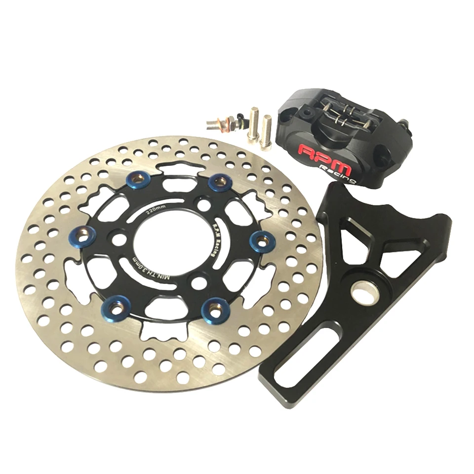 RPM CNC elektrický motocyklový skúter 82 mm brzdové strmene s držiakom adaptéra diskového čerpadla s rozlíšením 220 mm pre Yamaha Aerox BWS RSZ