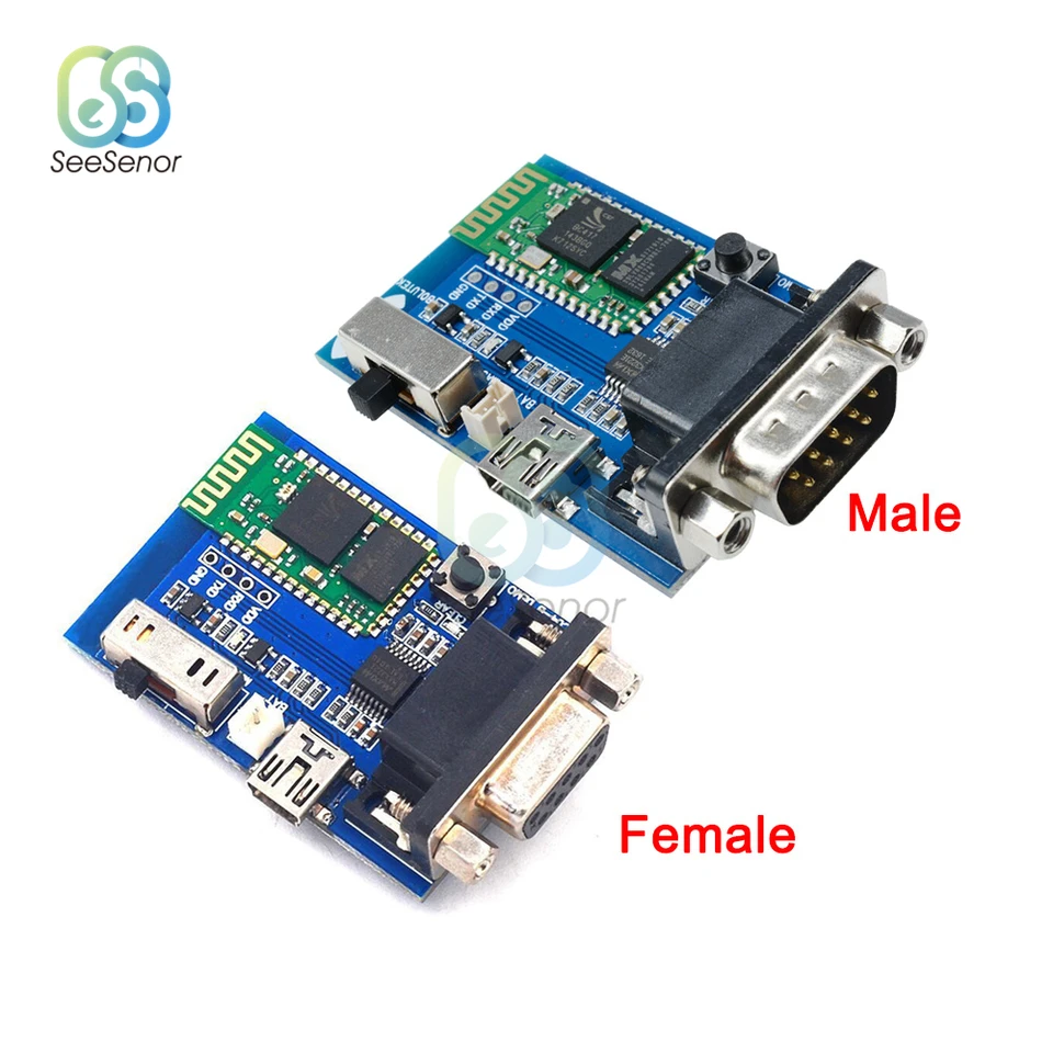 RS232 Bluetooth sériový adaptér bezdrôtovej sériovej komunikácie Master-otrokový modul RS232 Modul prenosu údajov 5V