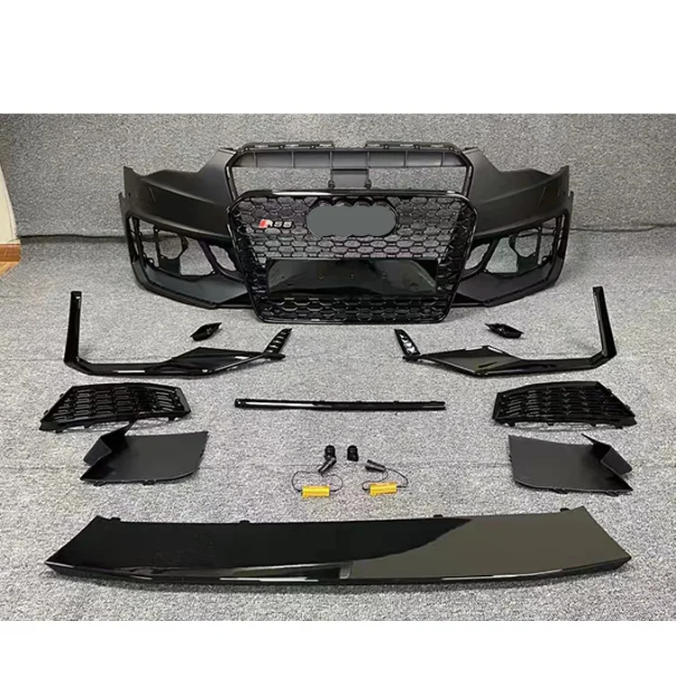 RS5 B8.5 Inovácia na predný nárazník B9 s grilom pre Audi A5 S5 B8.5 Facelift RS5 Bodkit Car Bumper Upgrade B9 Style 2013 - 2016