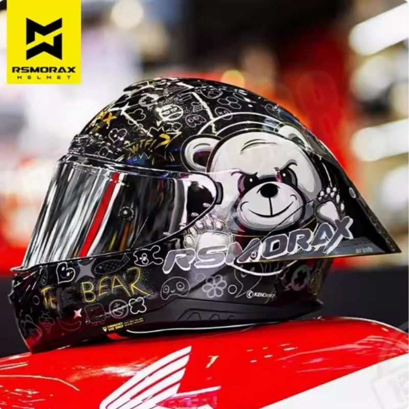 RSMORAX/COOLAX ​​R50 Spro All-Season Motocykel Motocykel Pánska prilba Pánska zimná zimná dámska kvitnúca