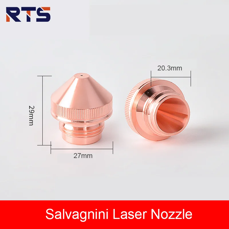 RTS 100ks Salvagnini laserové rezanie medi dýzy D27 M20.3 H29 Vysoké dynamické vlákno laserové strihacie strihacie strihové strihové dýzy L5