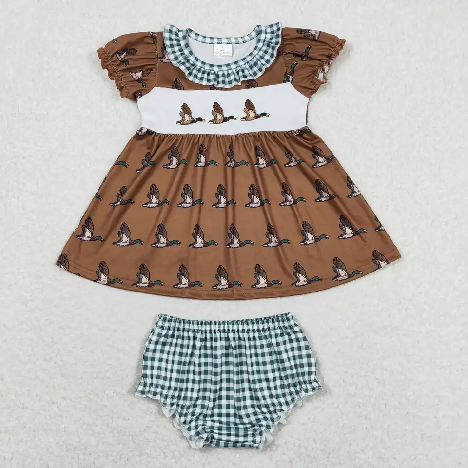 RTS Dojčenské oblečenie oblečenie detských dievčat oblečenie kačica s dvoma kusmi bummie set outfit pre deti letné oblečenie