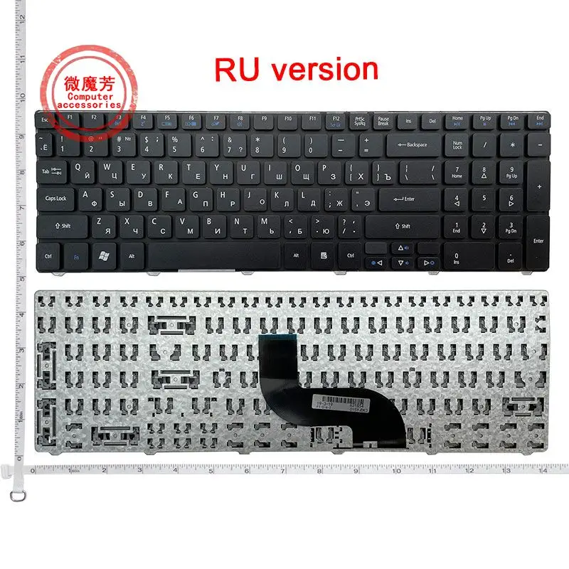 Ru čierny nový pre Acer for Emachines E732 E732G E732Z E732ZG 5736G 5539G 5739 5410T 5742 5430 5542 Klávesnica laptop Russian Russian Russian