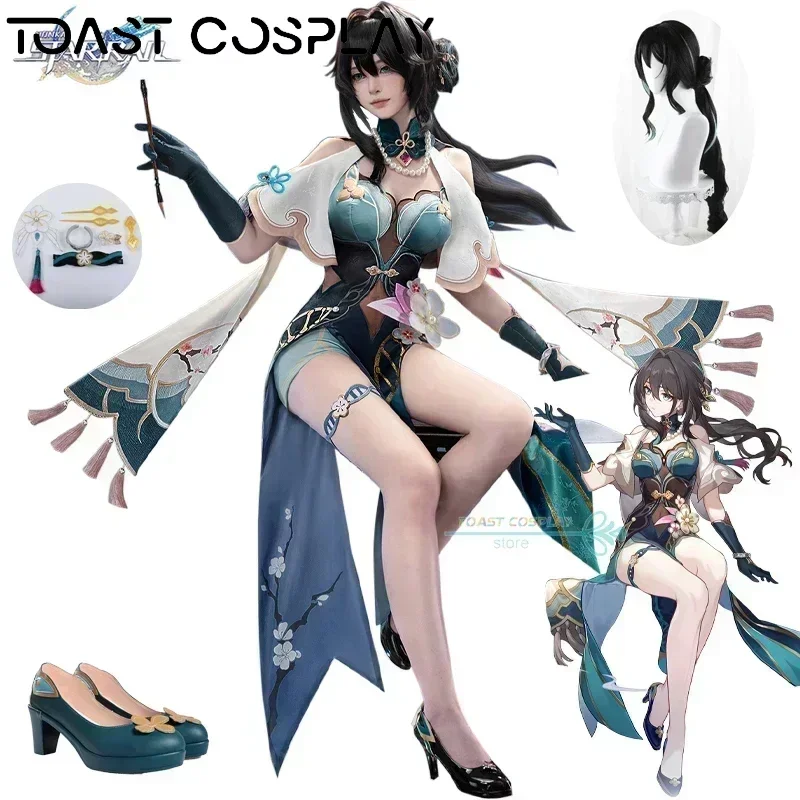 Ruan Mei Honkai Cosplay Game Honkai Star Rail Ruan Mei Cosplay kostým Party Outfits Costy Party topánky Plné súprava pre ženy