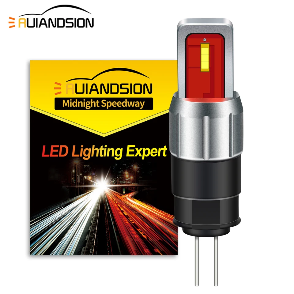 Ruiandsion 2ks HP24W G4 LED LED LED žiadna chyba žiaroviek pre citroen c5 dho peugeot 5008 3008 denné denné svetlá lampa biela