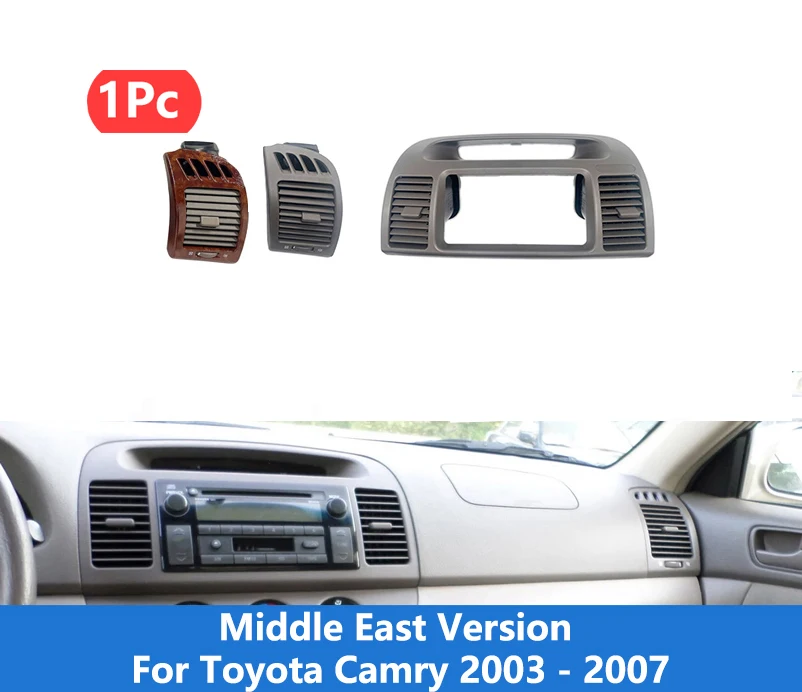Ruili174 1 pre Toyota Camry 2003 - 2007 klimatizačné otvory Version Stredný východ verzia Dashboard Klimatizácia výstup nie je skutočná