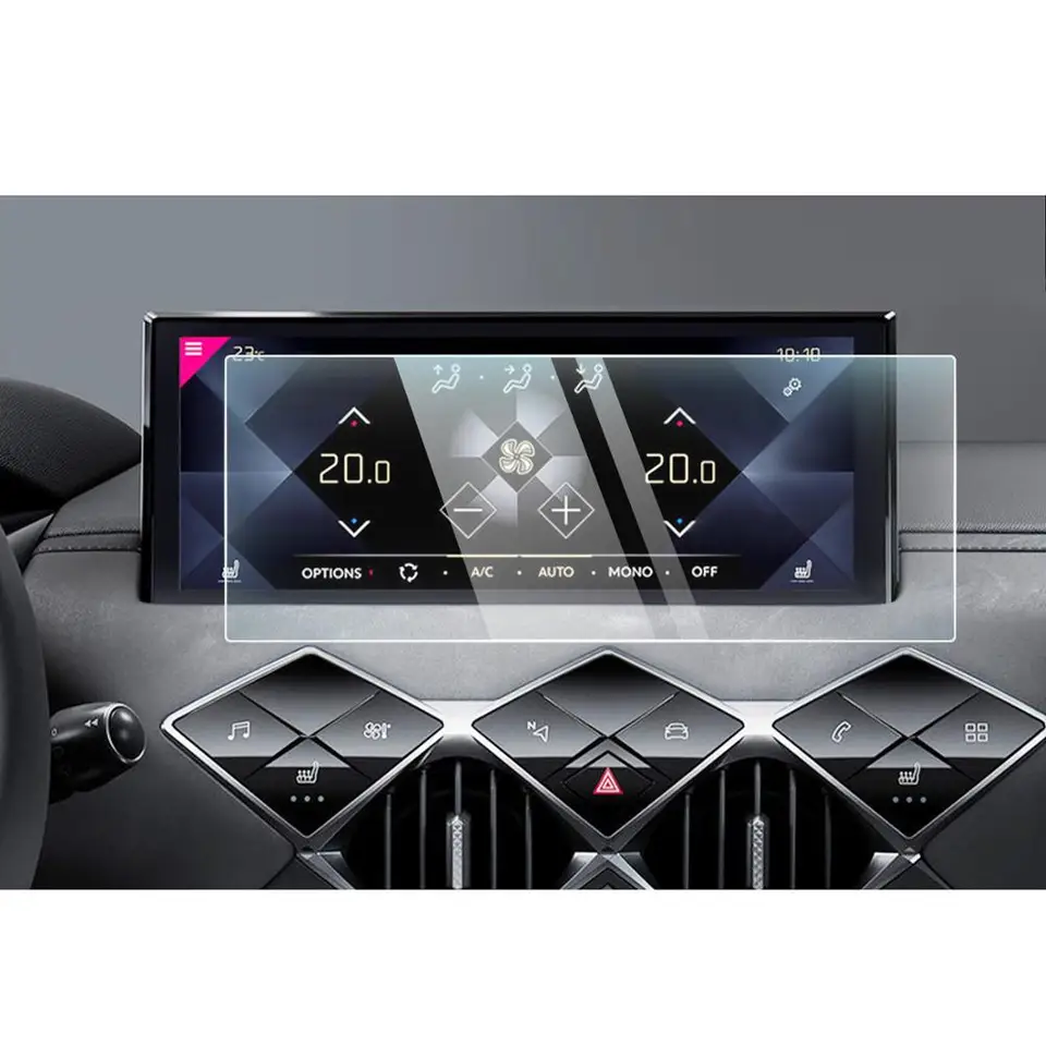 Ruiya Chránič obrazovky automobilov pre DS 3 Crossback 2019-2022 10,3-palcový GPS Navigation Center Touch Display Auto Interior Accessories