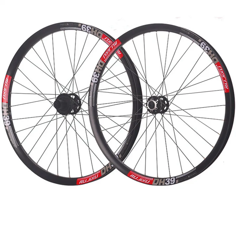Rujixu-Mtb Bike Wheelset Am Dh39 mm široký okraj 26 27,5 29er enduro Boost Hub 142 Thru, Axle135 QR 6 pawls 3 zubné bicykle Whee Whee