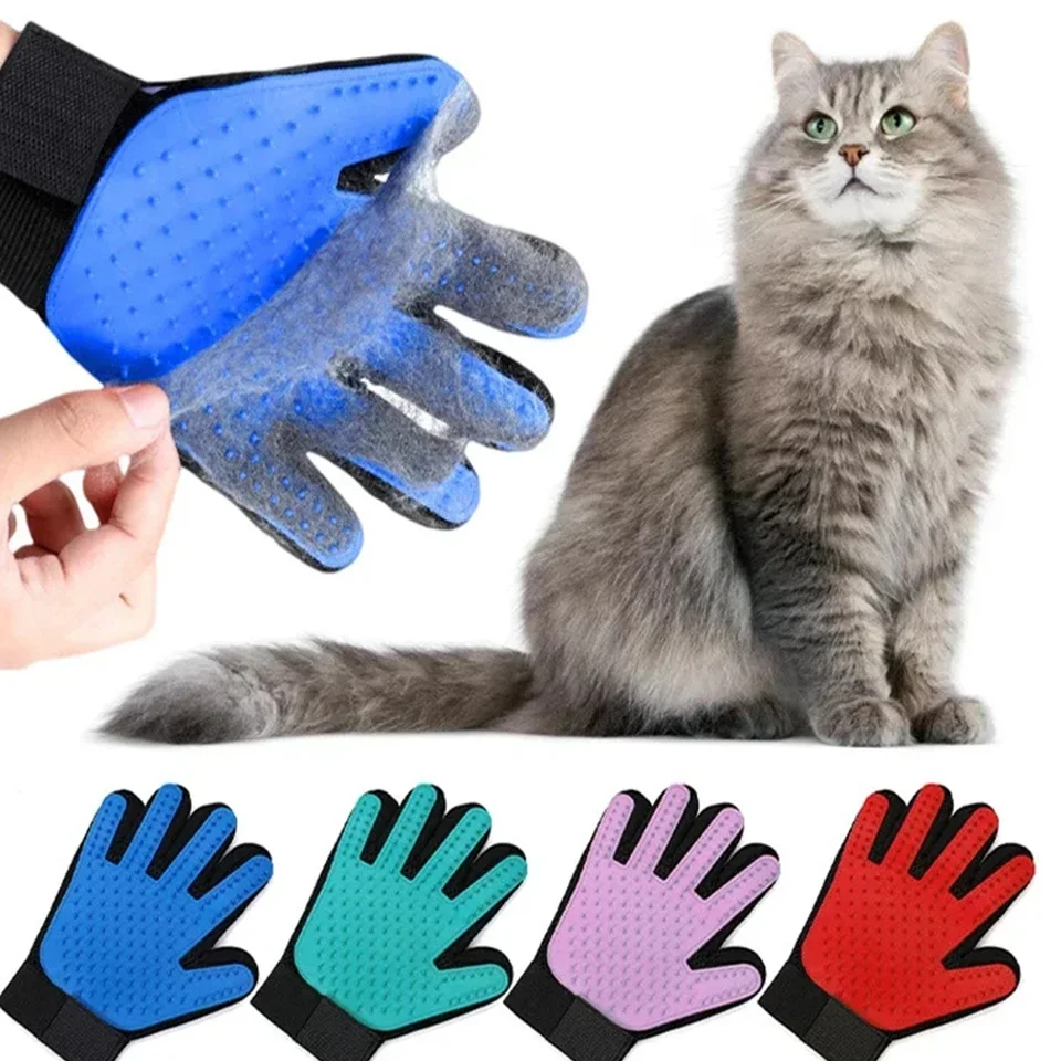 Rukavice na odstraňovanie chĺpkov psov rukavice domáce zvieratá Dodávky Odstráňte plávajúce vlasy Cat Cat Catry Čistiteľ ruky rukavice mačky