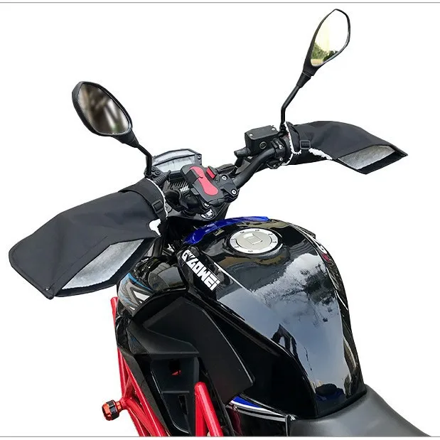 Rukavice na riadidlá na motocykle s vetrom zimné kryty zamat