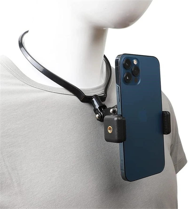 Ruky zadarmo nositeľné držiak na krk lenivý telefón stojan Universal Hanging Mount for iPhone 15Promax Samsung GoPro Dock Station Držiak