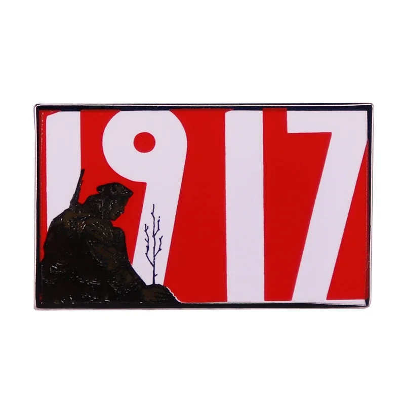 Rusko komunizmus sovietsky propagandový plagát Brošň z roku 1917