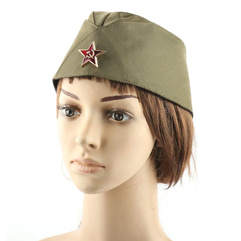 Ruský člnový klobúk zozbieraný mužskými a ženskými vojenskými fanúšikmi zobrazuje sovietsky klobúk Dance Sailor Dance Beret Retro ZSSR CAP