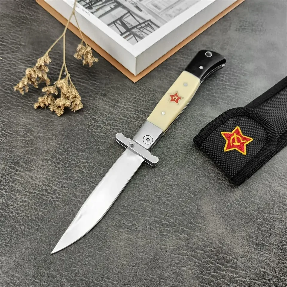 RUSSAIN FINKA NKVD KGB skladací nôž 440C BLADE AB RANEL NYLON PECKETH VACKNIVE OUTHODOROVÉ ZOBRAZENIE ADVENCE ADENTURE ADENTURE
