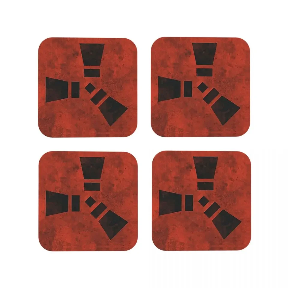 Rust Coasters Kitchen prestierania nekĺzavých izolačných šálok kávových rohoží pre dekorácie domáceho riadu sada 4