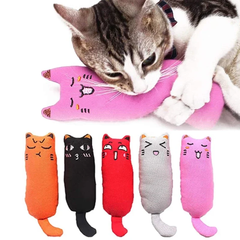 RUSTLE SOUND CATNIP Hračky pre mačky pre domáce zvieratá roztomilé mačacie hračky pre mačiatko zuby brúsenie mačací plyšový palcový vankúš Pet doplnky