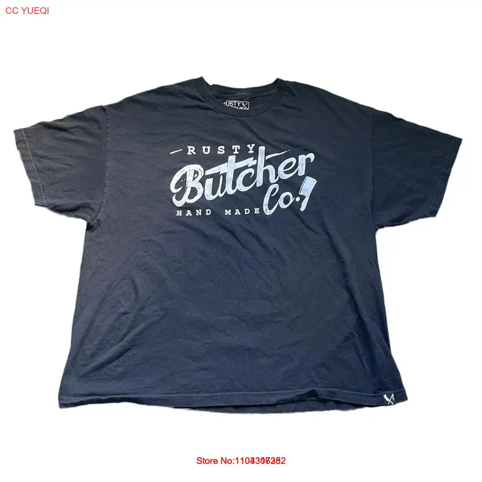 Rusty Butcher Ručne vyrobený košeľa pánske veľkosti 3xl čierna