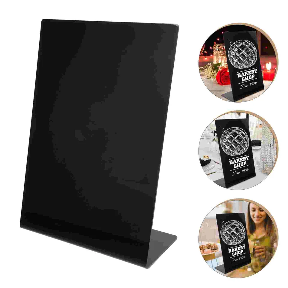Ručne nakreslené malé tabule tabule mini zdobia značky stolové podpísanie akrylového menu pre kuchyňu