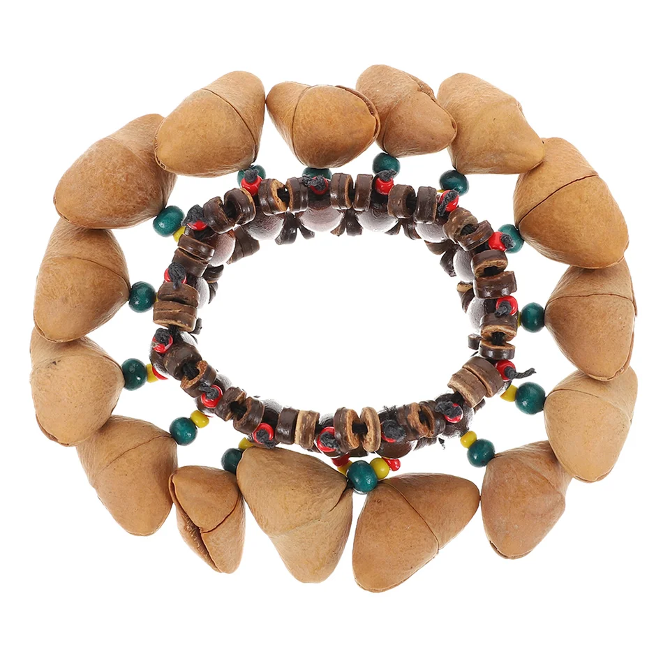 Ručne vyrábané orechy s náramkom ruky pre djembe africký bubon conga bicie príslušenstvo