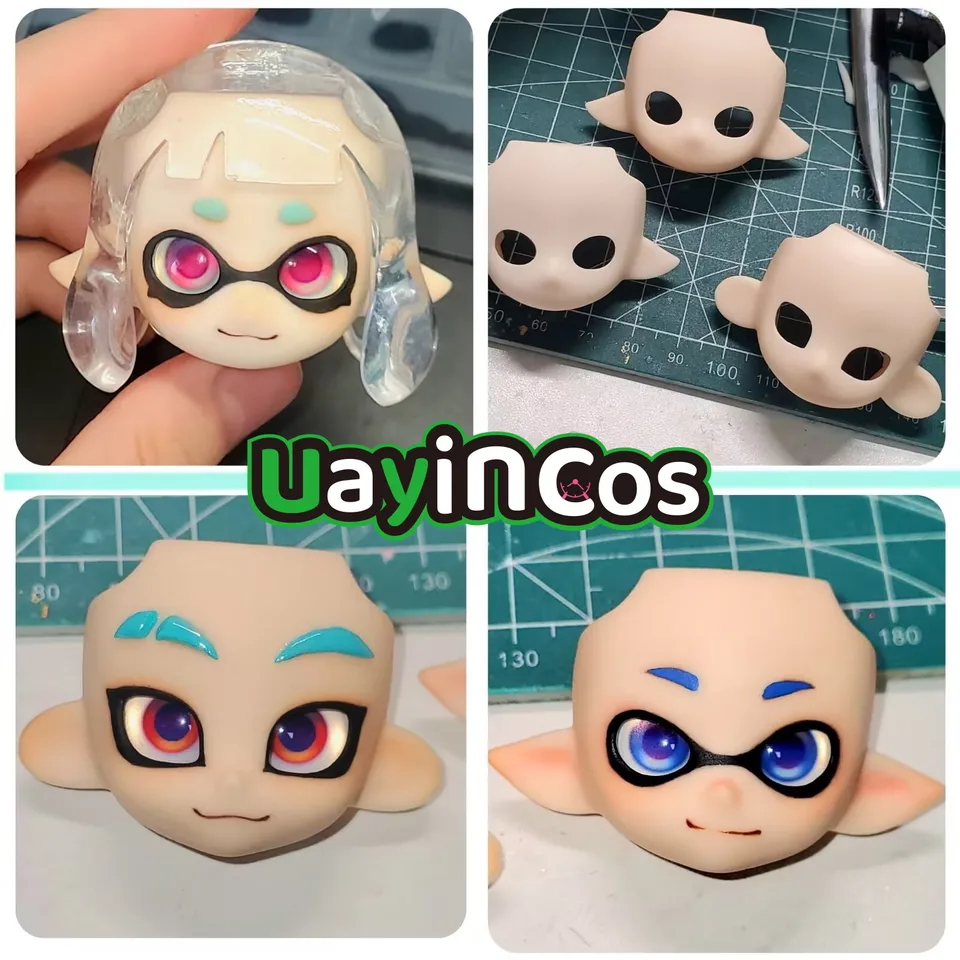 Ručne vyrábaný OB11 Octopus Eye BJD 10 mm 12 mm sklenené očné kusy Roztomilé doplnky Game Pops Anime postava hračka pre deti darčeky Cosplay
