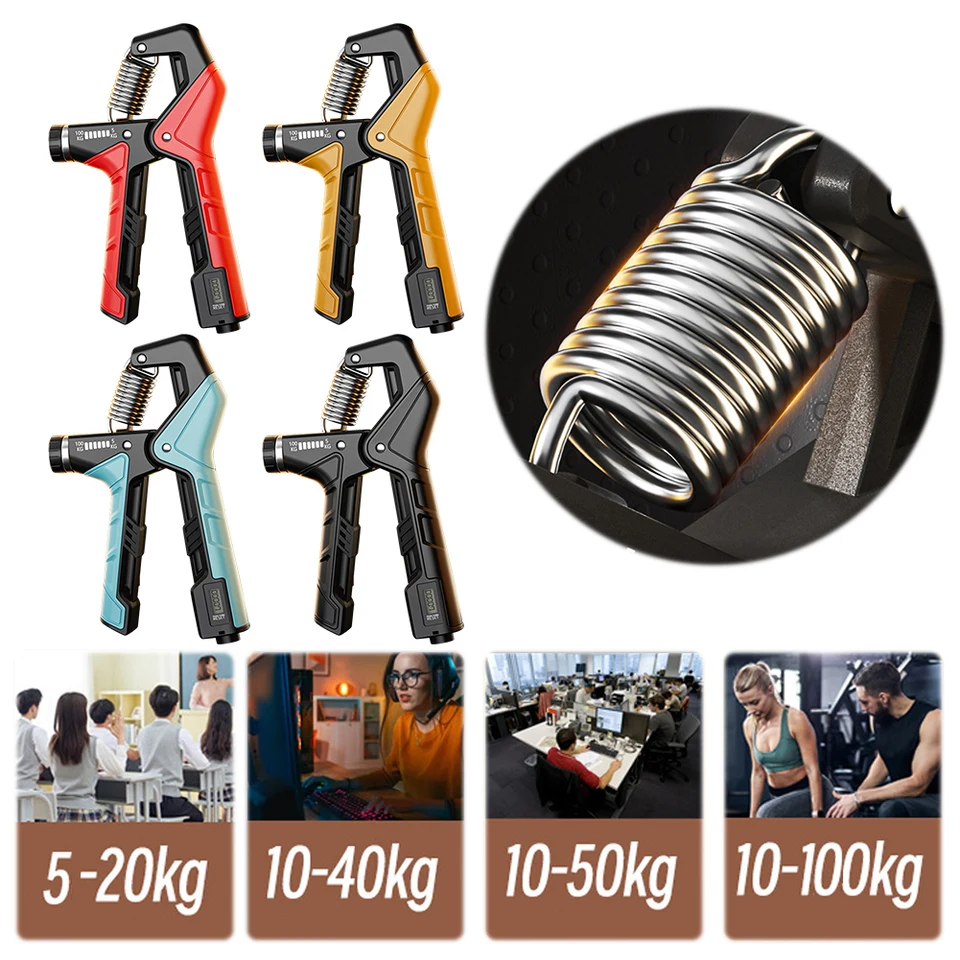 Ručné uchopenie na predlaktie Arm Tréner Anti sklz ergonomická ruka 5-100 kg