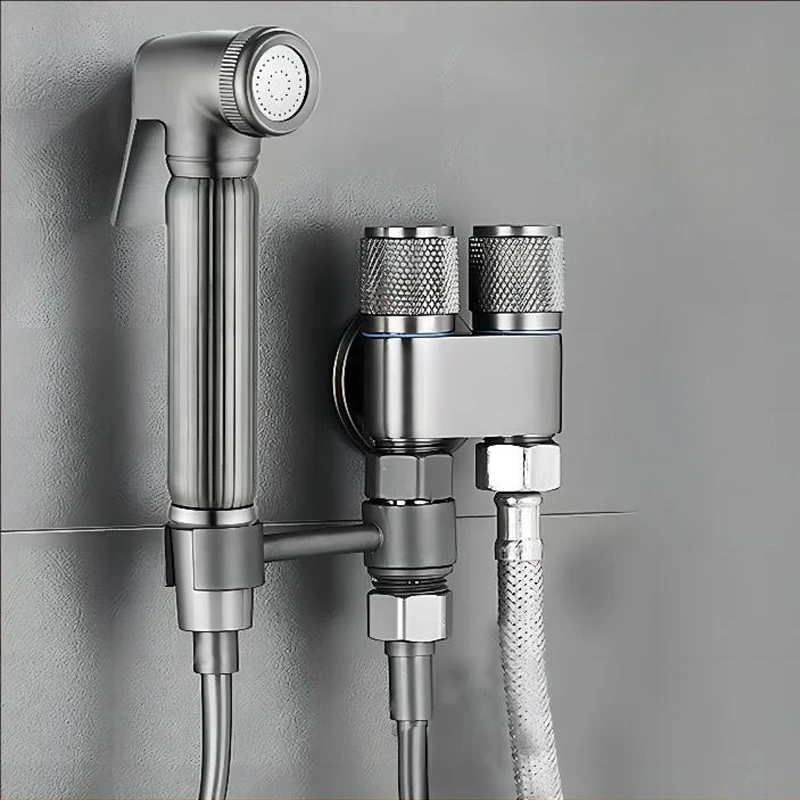 Ručný bidet toaletný sprejový gun sada z nehrdzavejúcej ocele Čistenie kúpeľne Ženy umývajú prenosné sprejové pištoľ Kúpeľňové doplnky