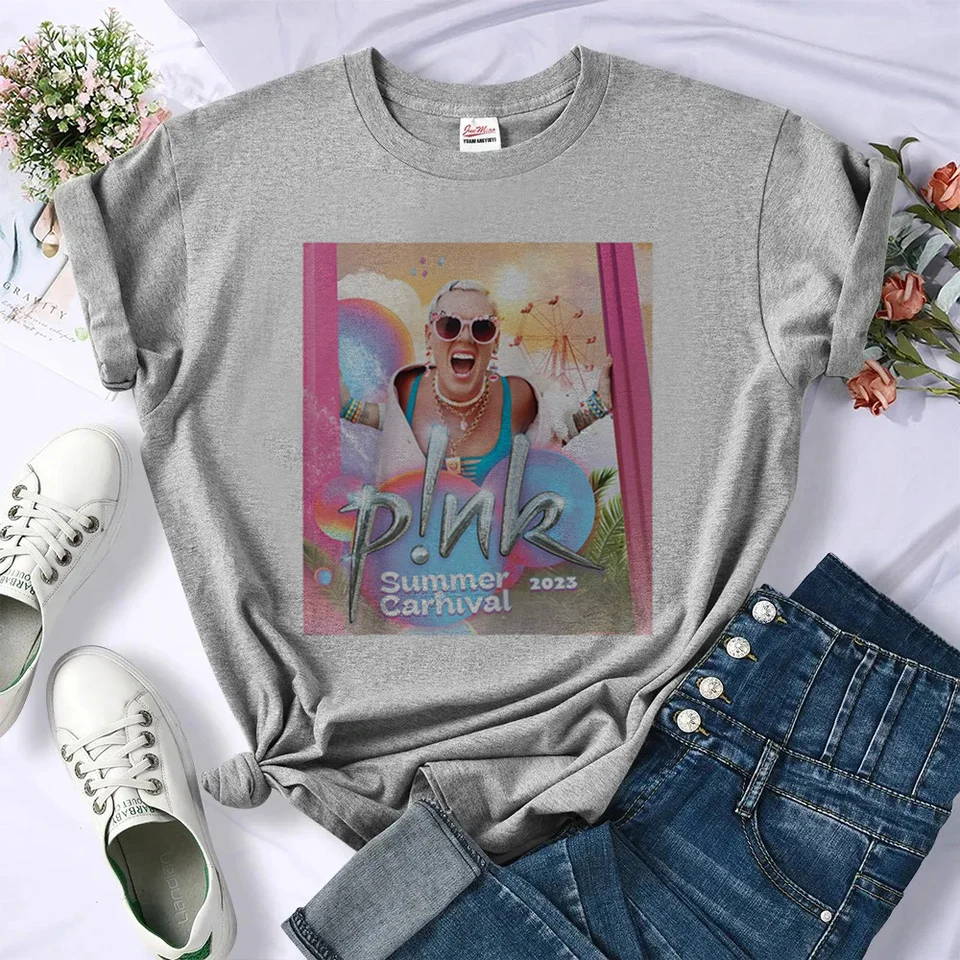 Ružové p nk tričko Ženy vtipné komické japonské tričká dievčenské odevy na streetwear