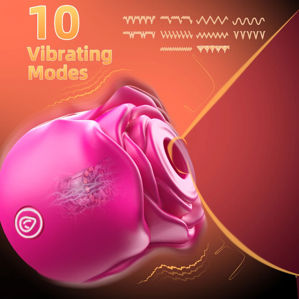 Ružový tvar vagína sanie vibrátor Vibrátor Massager masérový vákuový stimulátor vibrujúci ženský masturbátor sexuálne hračky pre dospelých