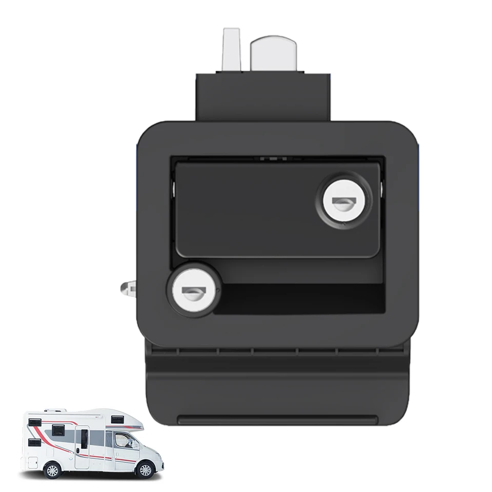 RV uzavretý prívesový zámok vstupných dverí s pádlom deadbolt 4 kľúče kovové RV vstupné dvere zámok pre Camper Traveler Cesture nákladný dopravca