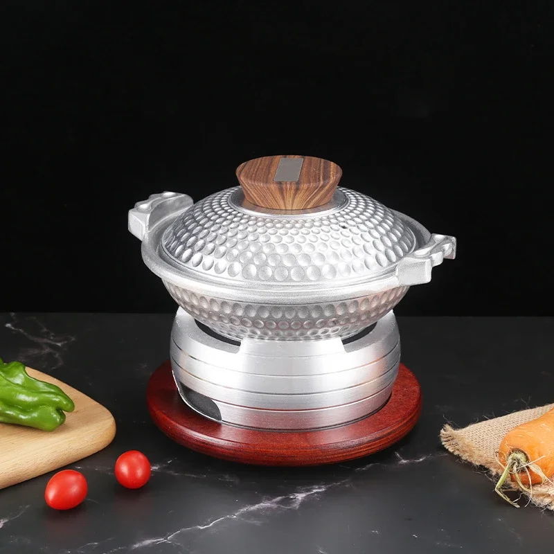 Rybia horúca hrniec fondue chinoise indukcia varenie plyn Univerzálny hliník tajine hrubá nepotiahnutá polievka suchý hrniec komerčné kvetináče
