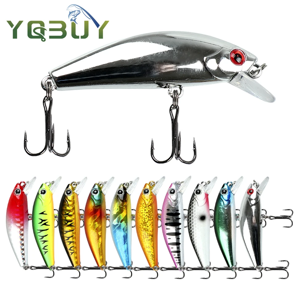 Rybárska návnada potápajúca sa Minnow 6,5 g/5 cm Killer SEBARAU PACOCK 3D Eyes laserová návnada s 2 tešivými háčikmi