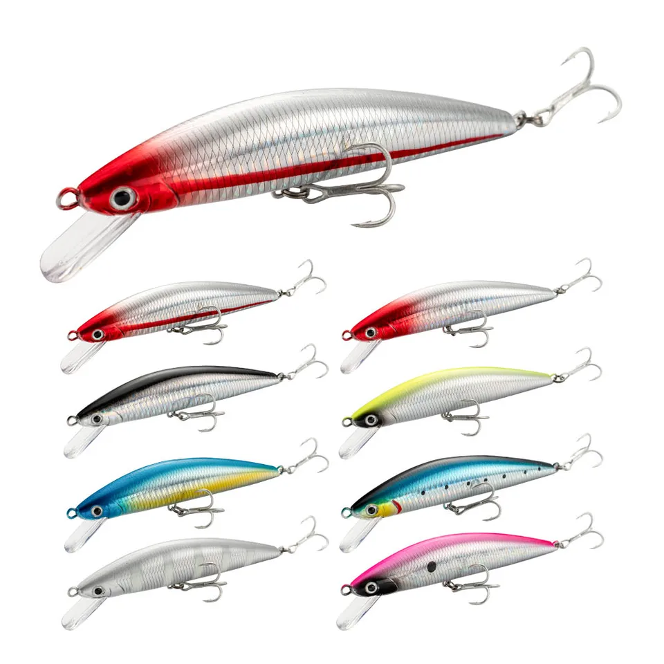 Rybárska návnada potápanie Minnow 13 cm 15 cm 40 g 60g Hmotnosť Systém tvrdej návnady PESCA Strong výtržnícke háčiky Wobbler Jerbait Swimbait návnada