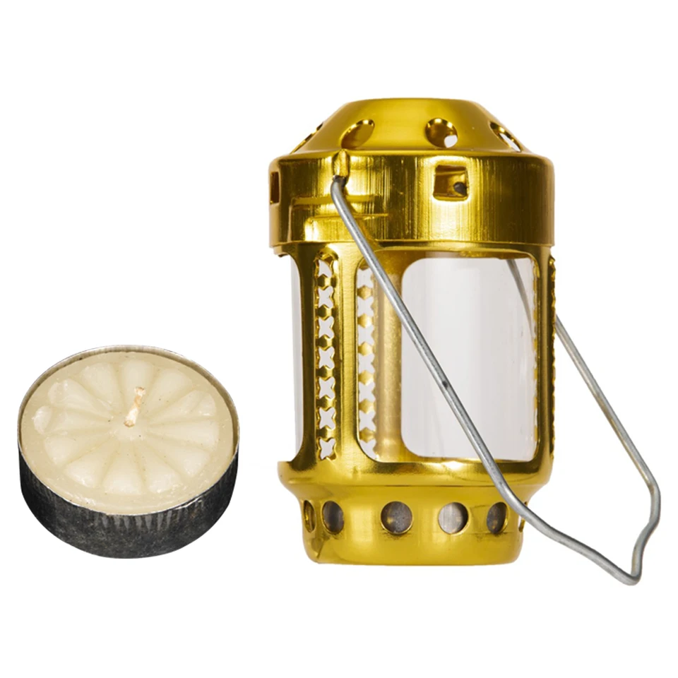 Rybárska sviečka Lantern mosadzný stan zavesenie svietnikovej čajovej svetlej nočná rybolovná lampa sviečka lampa osvetlenie kemping