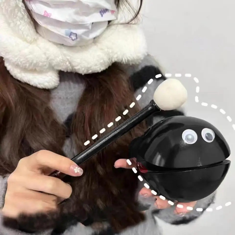 Rybí drevené bubon s nálepkami Krásny Drumstick tradičný umelecký produkt Stres Stres Relief Percussion nástroj Drevené klepanie Hračky darček