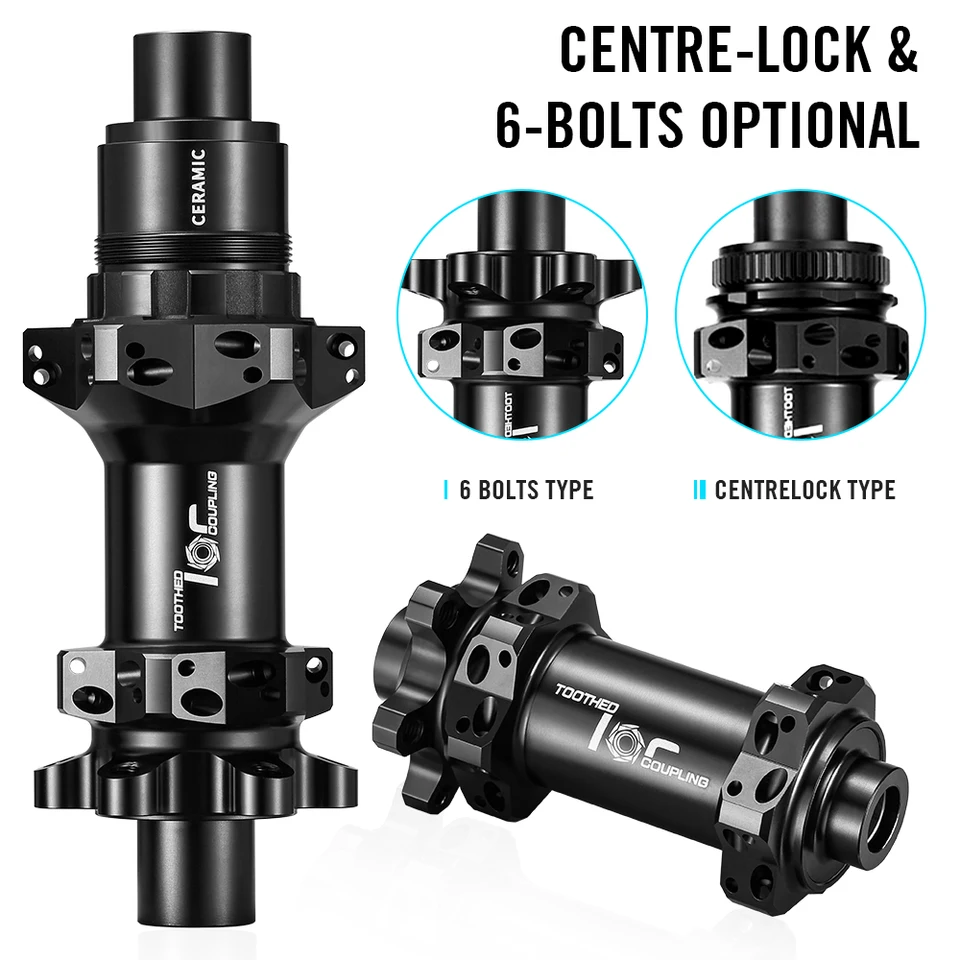 Ryet Road Bike Hubs keramické utesnené ložisko Disk Brake Road Hub StraightPull Hg XDR 24H Thru Awle 12x100 6-skrutkovo bicyklové príslušenstvo