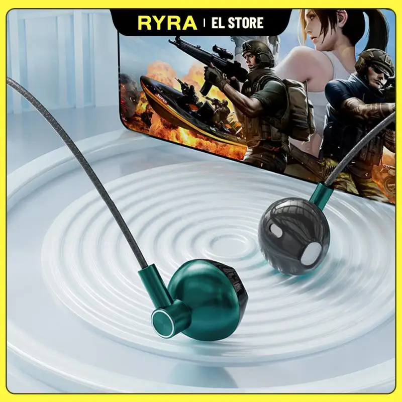 Ryra PUBG Type C náhlavná súprava bez oneskorenia slúchadlá v uši rozpoznávanie pre huawei oppo xiaomi vivo tablet laptop s mikrofónom